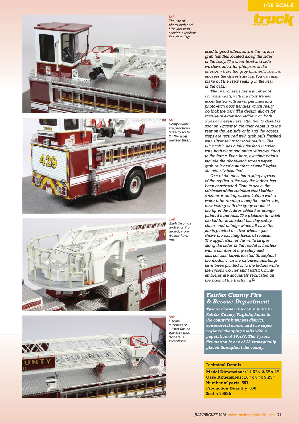 Fairfax County T429 featured in Truck Model World