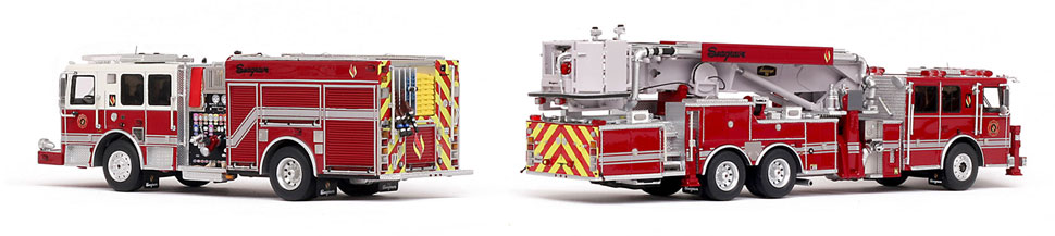 Seagrave Marauder II pumper and Aerialcope now sold out.