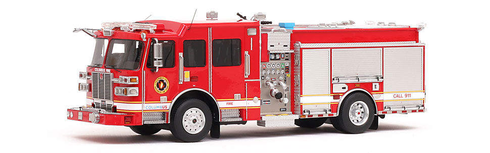 fire replicas columbus division of fire sutphen monarch engine scale