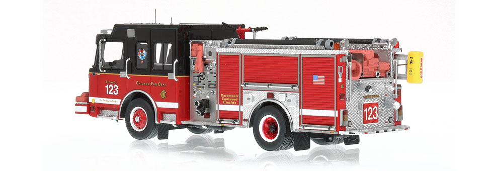 Fire Replicas Chicago Fire Department Spartan Engine 123 Scale Model