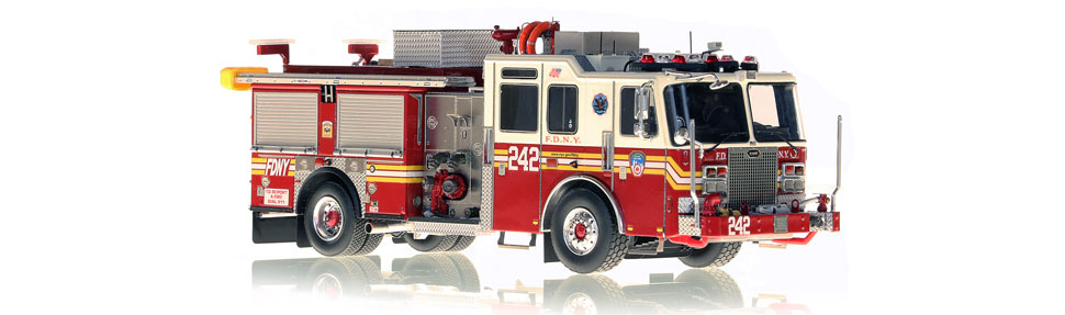 Brooklyn's FDNY Engine 242 scale model