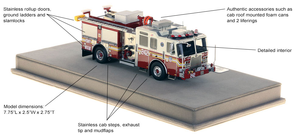 Features and specs of FDNY Engine 242