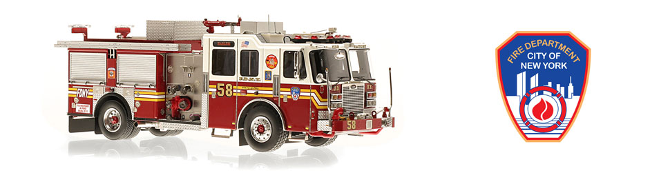 FDNY Engine 58 is a museum grade KME scale model FDNY Engine 58 is a museum grade KME scale model