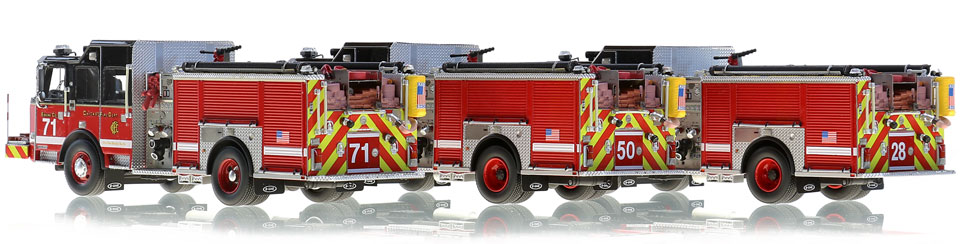 Shop Chicago scale model fire trucks