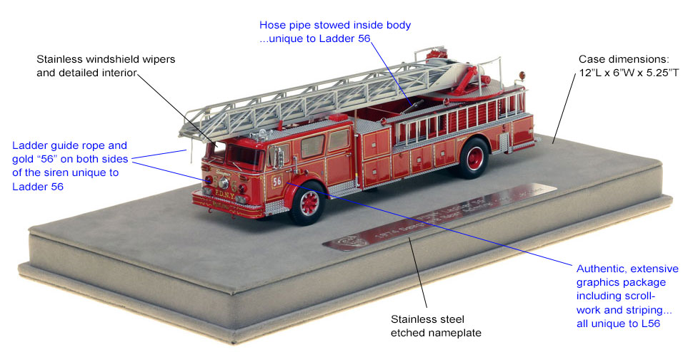 Specs and features of FDNY Ladder 56