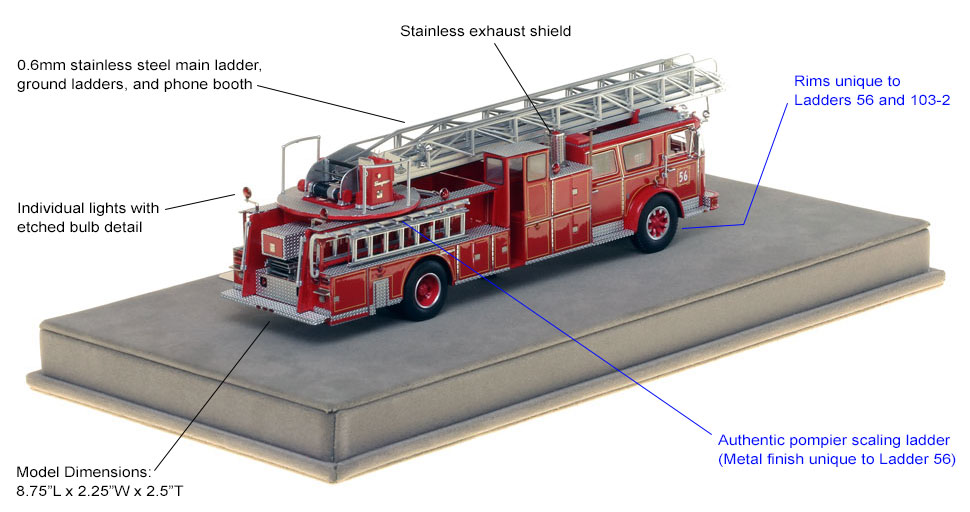 Seagrave 100' Ladder is authentic and precise