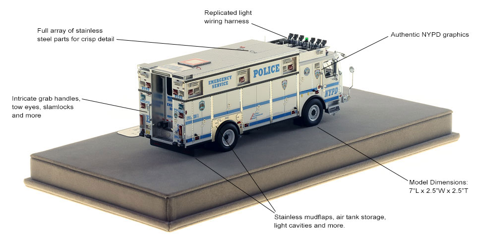 NYPD ESS 1 scale model features and specs