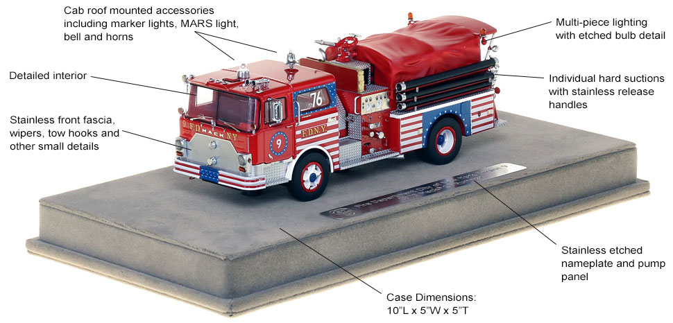 Features and Specs of FDNY's 1970 Mack CF Engine 9