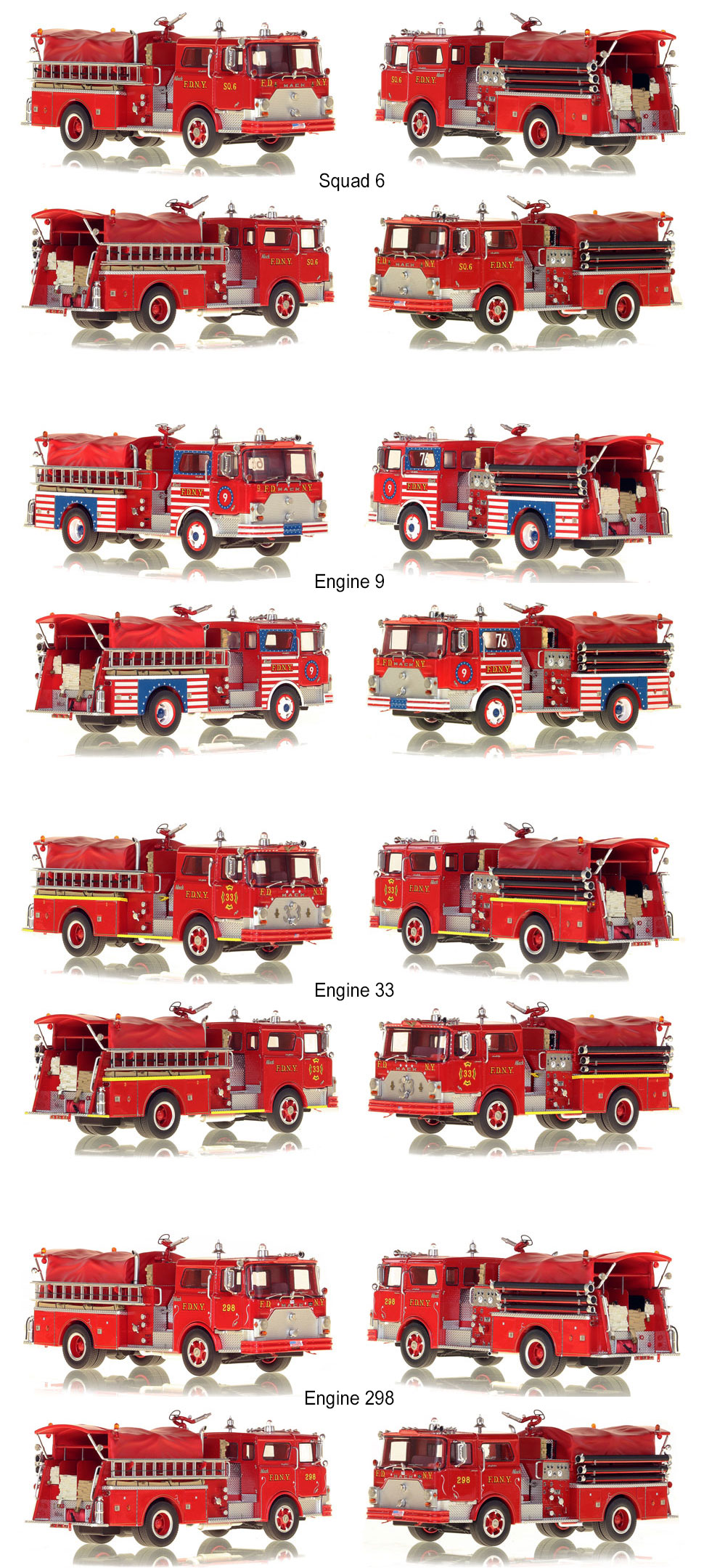 See all the 1970 Mack CF Pumper scale models!