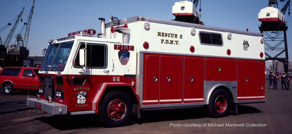 1982 FDNY Rescue 2 American La-France with Saulsbury body