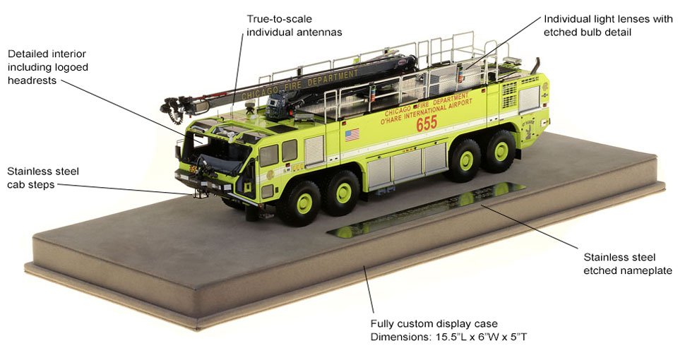 Chicago O'Hare Oshkosh 8x8 Striker specs