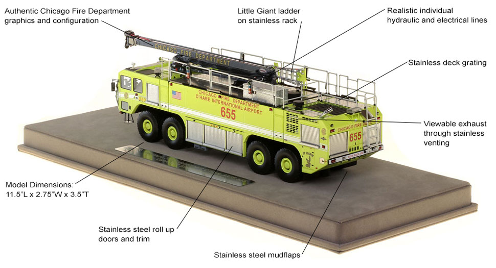 Specs and features of Chicago O'Hare ARFF 655