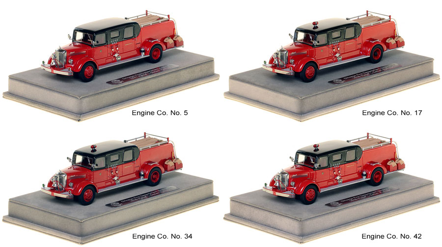 Learn more about the CFD 1948 Mack L Sedan Cab Pumper scale models