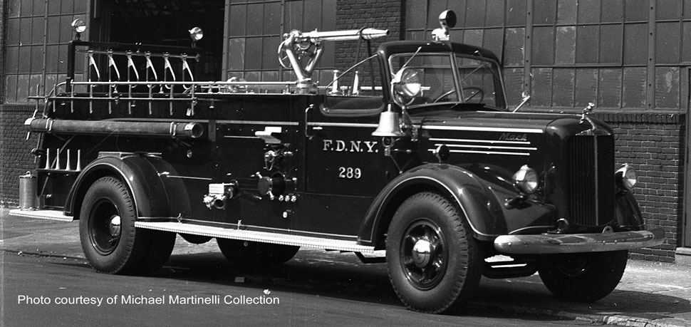 See FDNY Engine 289, a 1947 Mack L Pumper