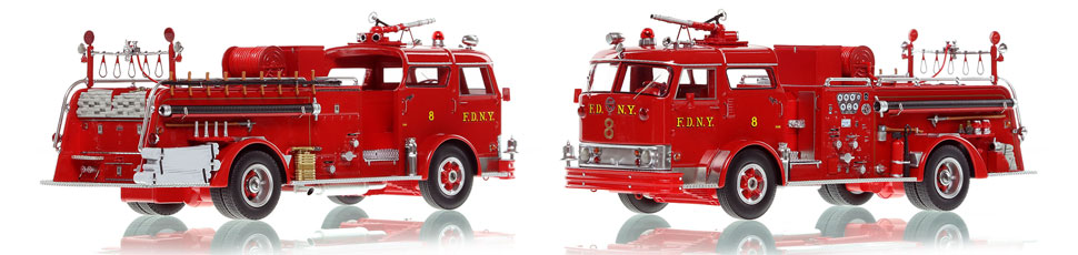 1:50 scale FDNY Mack C Engine 8 in Manhattan