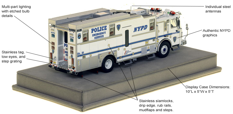 Features and specs of NYPD Haz-Mat Command ESS 14