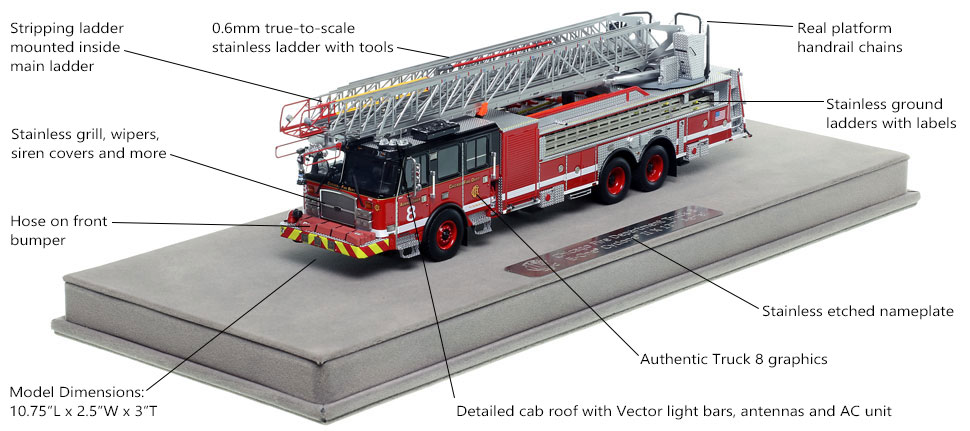 Specs and features of Chicago's E-One 137' Aerial Tower 8