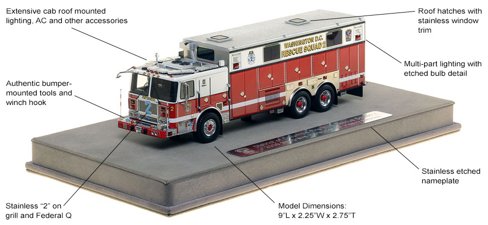 Specs and features of D.C. Rescue 2 in 1:50 scale