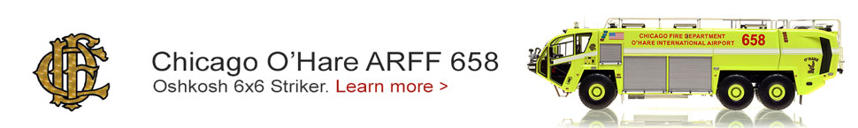 Learn more about Chicago O'Hare's ARFF 658 scale model