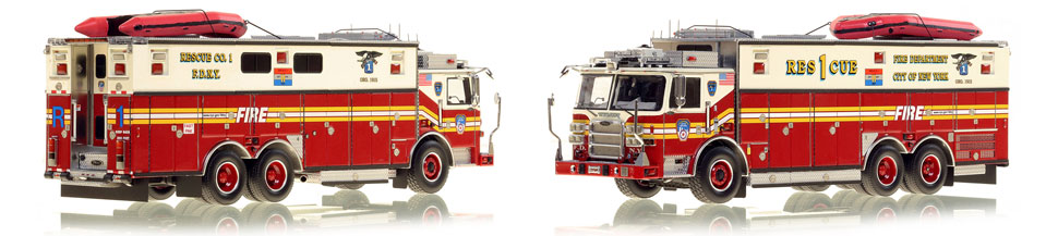 See the FDNY Pierce Rescue 1 from Manhattan