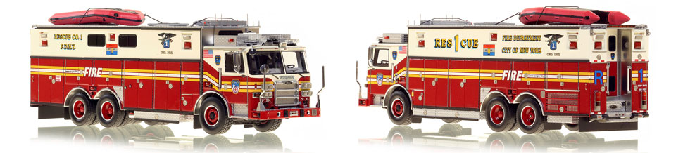 Learn more about FDNY's Pierce Rescue 1 scale model