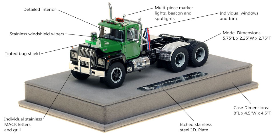 Specs and features of the new Mack R tractors