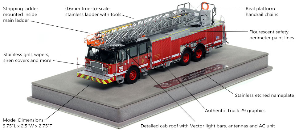 Features and specs of Chicago's E-One Truck 29