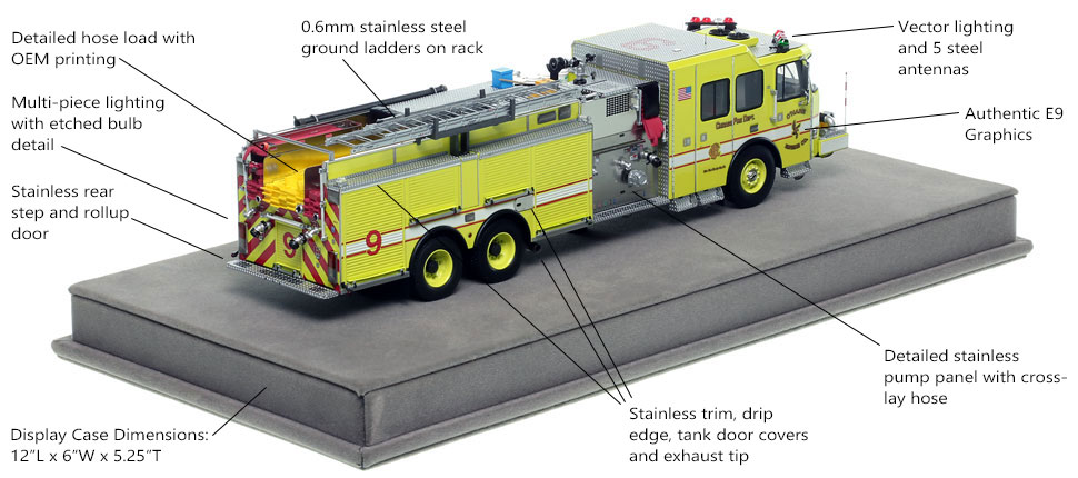 Features and specs of Chicago O'Hare E-One Engine 9