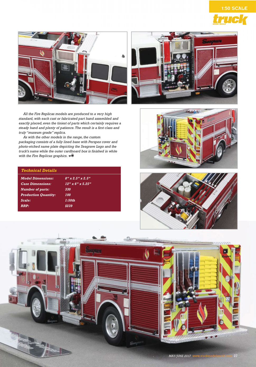 Kentland Tower 33 featured in Truck Model World magazine, U.K.