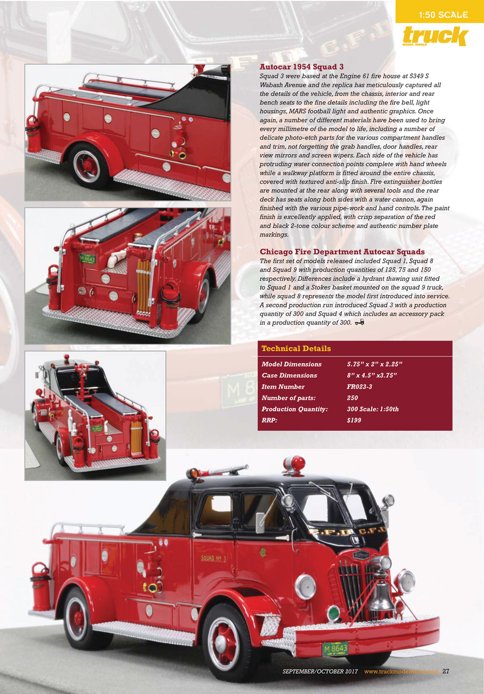 Chicago 1954 Autocar Squad featured in Truck Model World